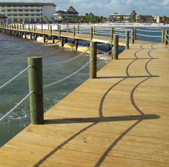 madera para muelle